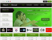 Tablet Screenshot of iwatchtvabroad.com